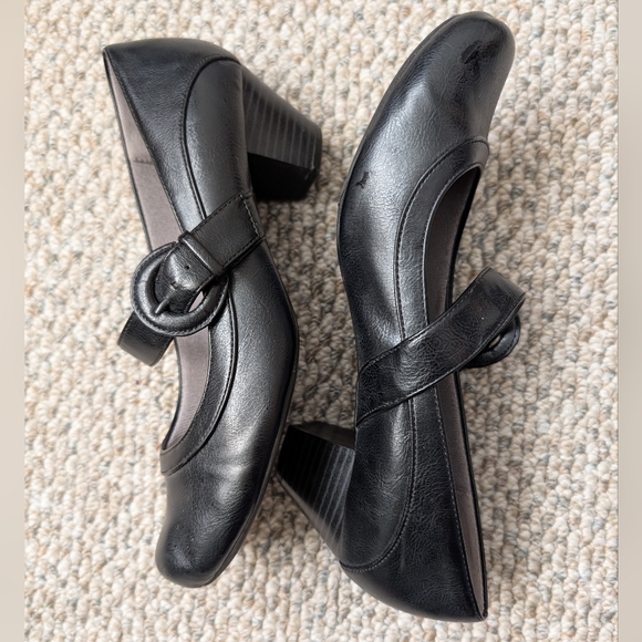 Life Stride Black Rozz Mary Jane Pumps Women's Size 8 - Picture 4 of 5